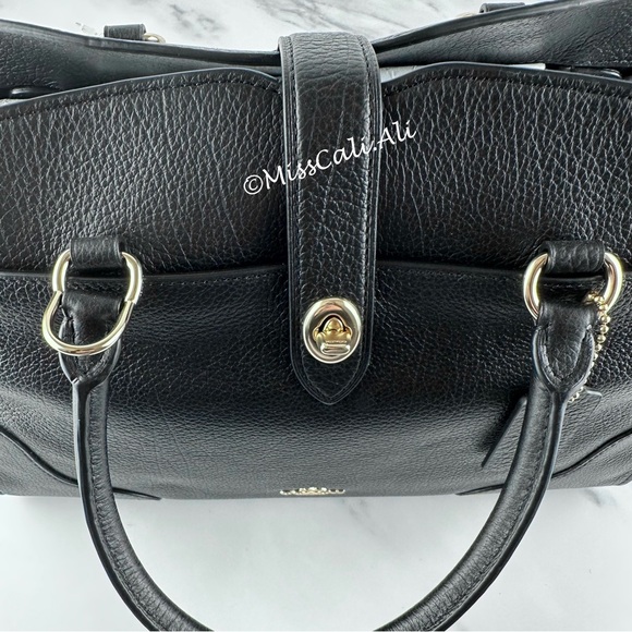 NWT COACH Mercer 30 Satchel Crossbody Bag Black - Picture 8 of 16